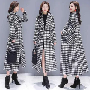 معطف فرو منقوش -patterned fur coat