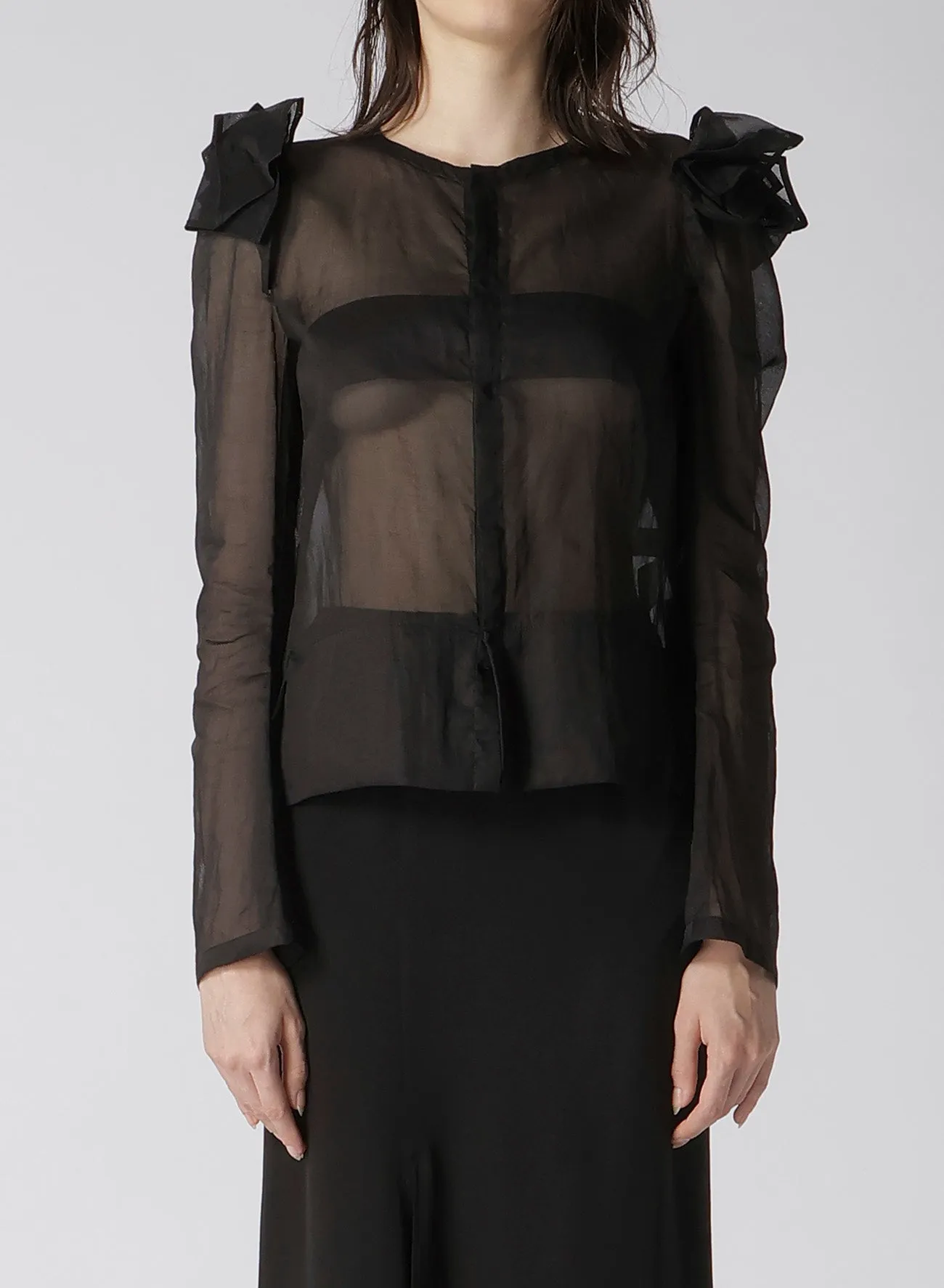 80 ORGANZA LAWN FOLDED C JACKET