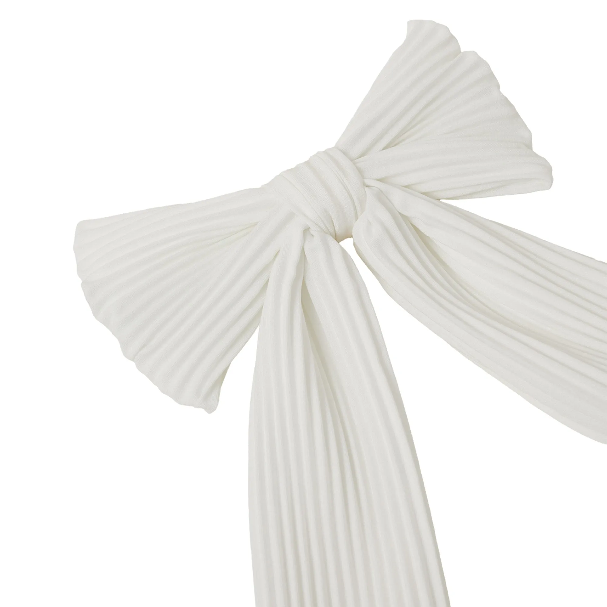 Accessorize London Women's  Cream Pleated Bow Hair Clip