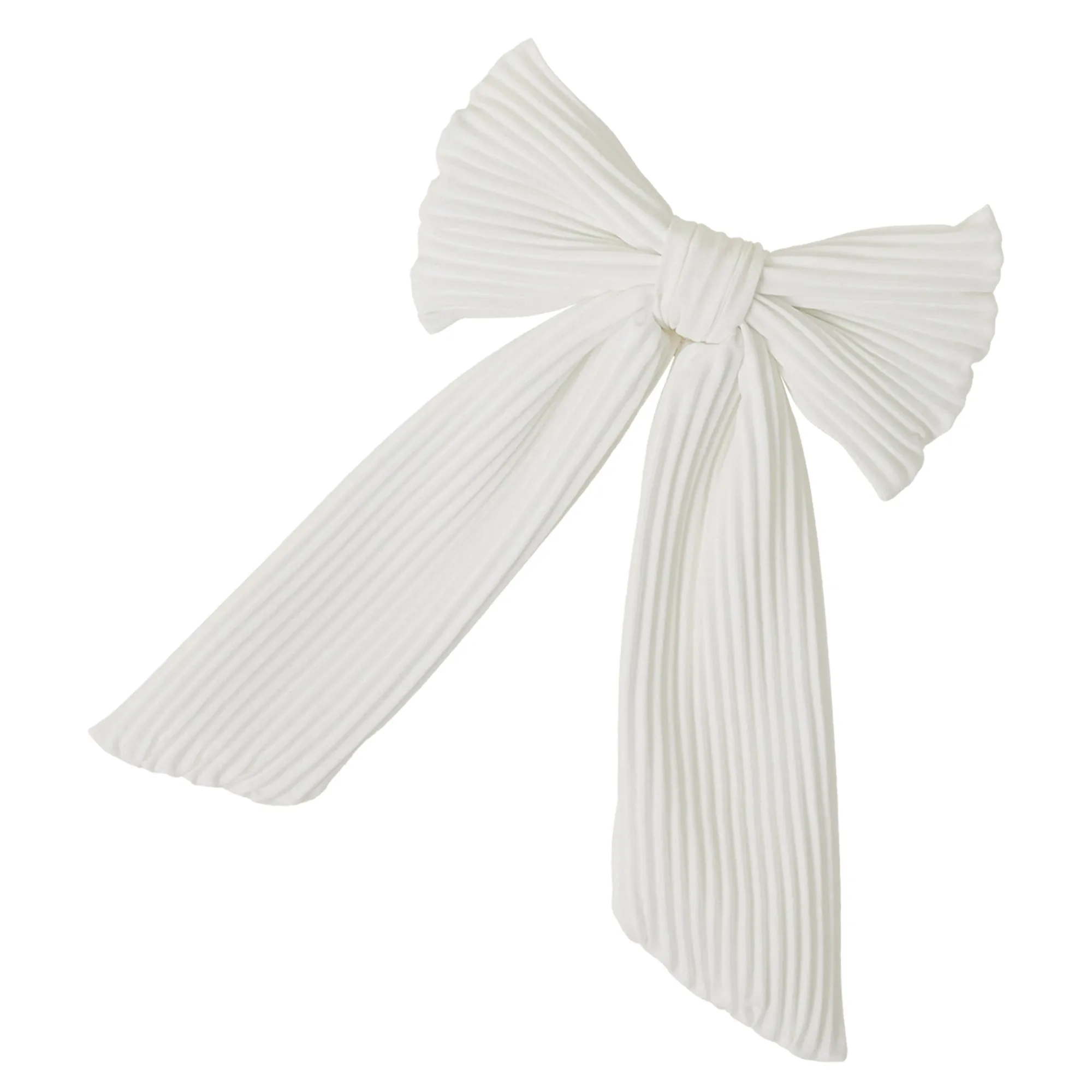 Accessorize London Women's  Cream Pleated Bow Hair Clip