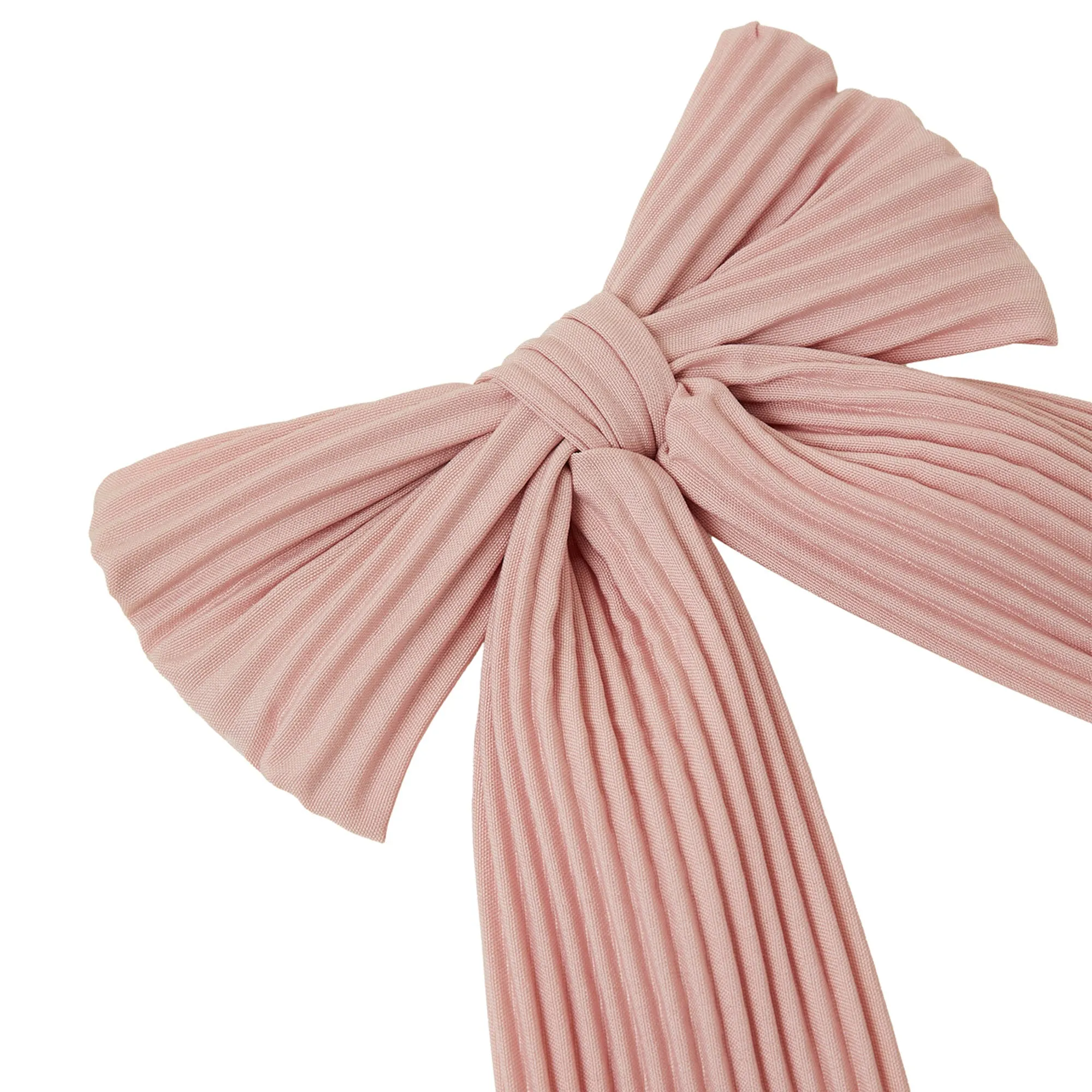 Accessorize London Women's  Pink Pleated Bow Hair Clip