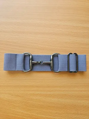 Beci Snaffle Belt - Grey x Gunmetal