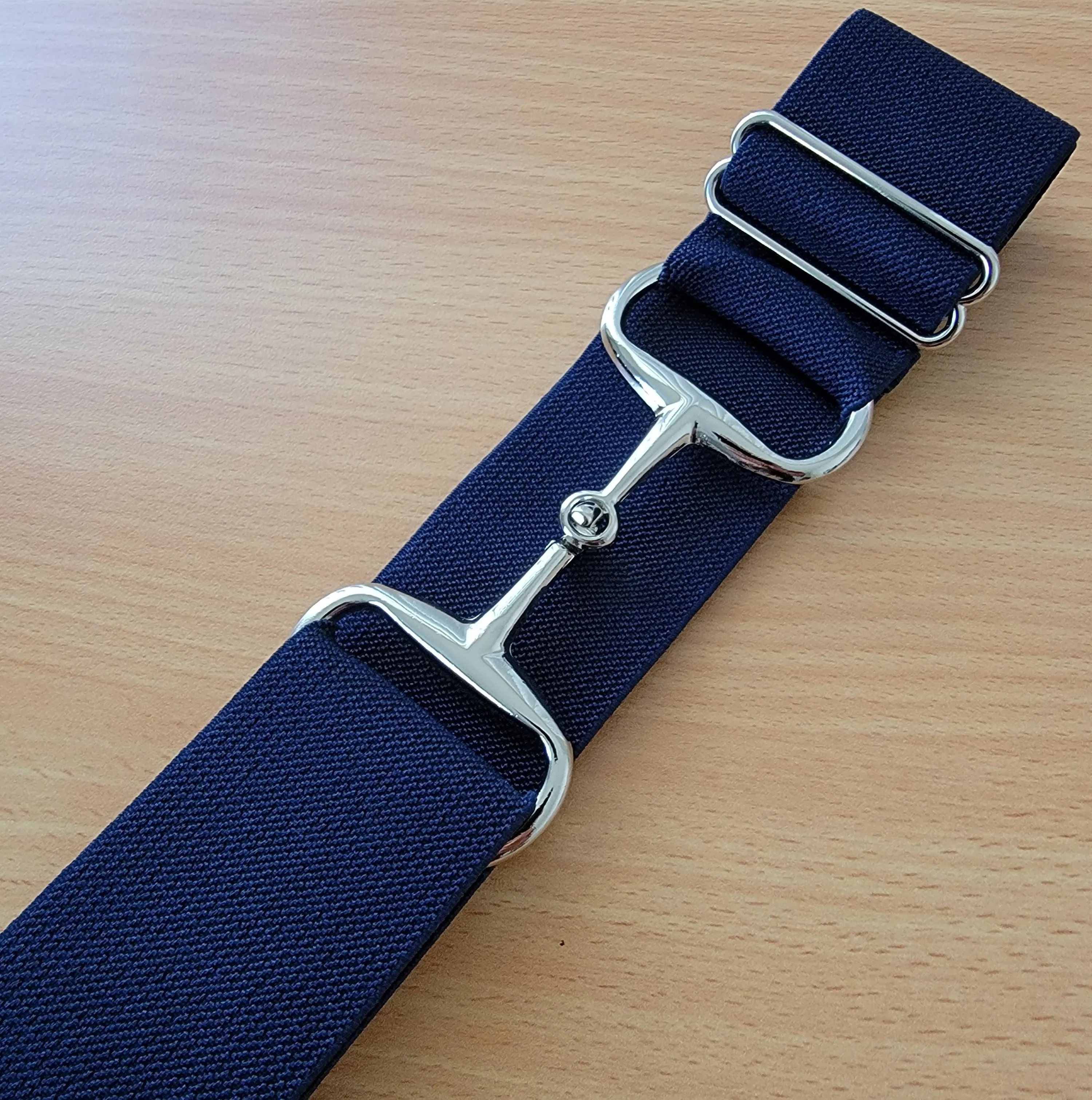 Beci Snaffle Belt Navy x Silver