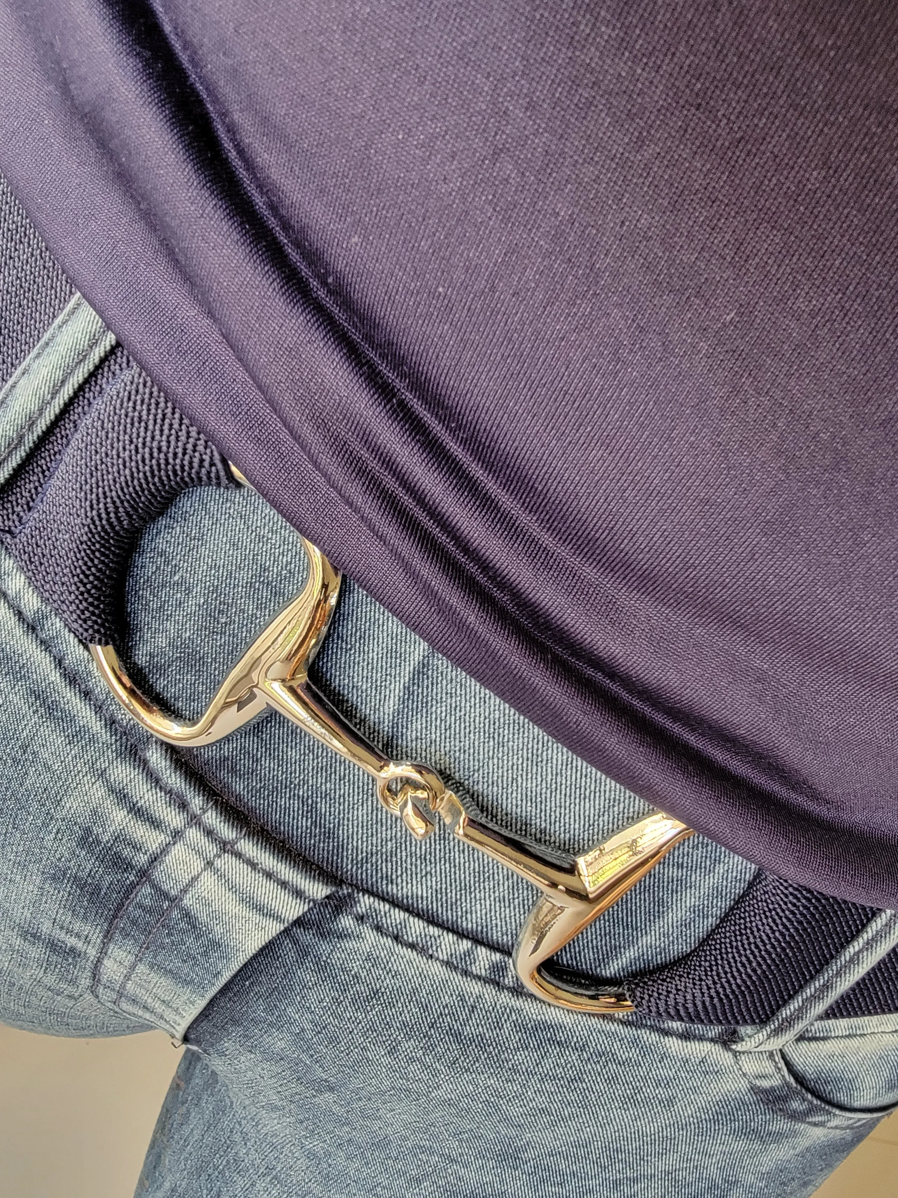 Beci Snaffle Belt Navy x Silver