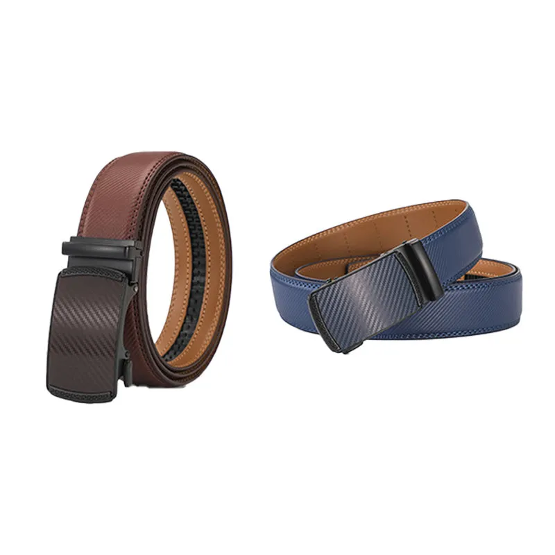Best for Father's Day Leather Ratchet Belt With Adjustable Buckle