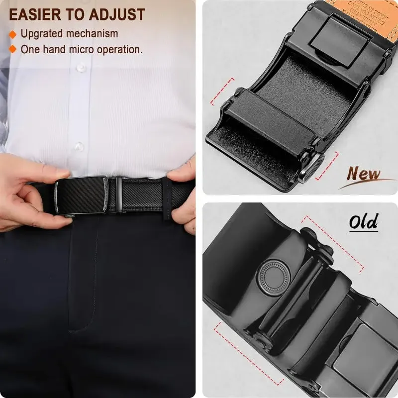 Best for Father's Day Leather Ratchet Belt With Adjustable Buckle