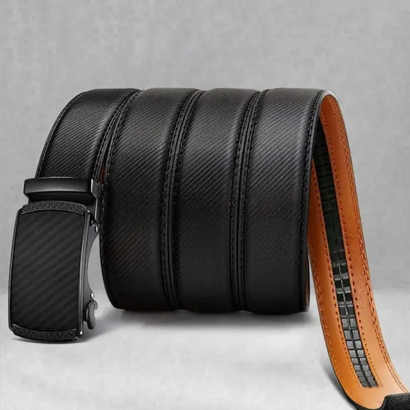 Best for Father's Day Leather Ratchet Belt With Adjustable Buckle