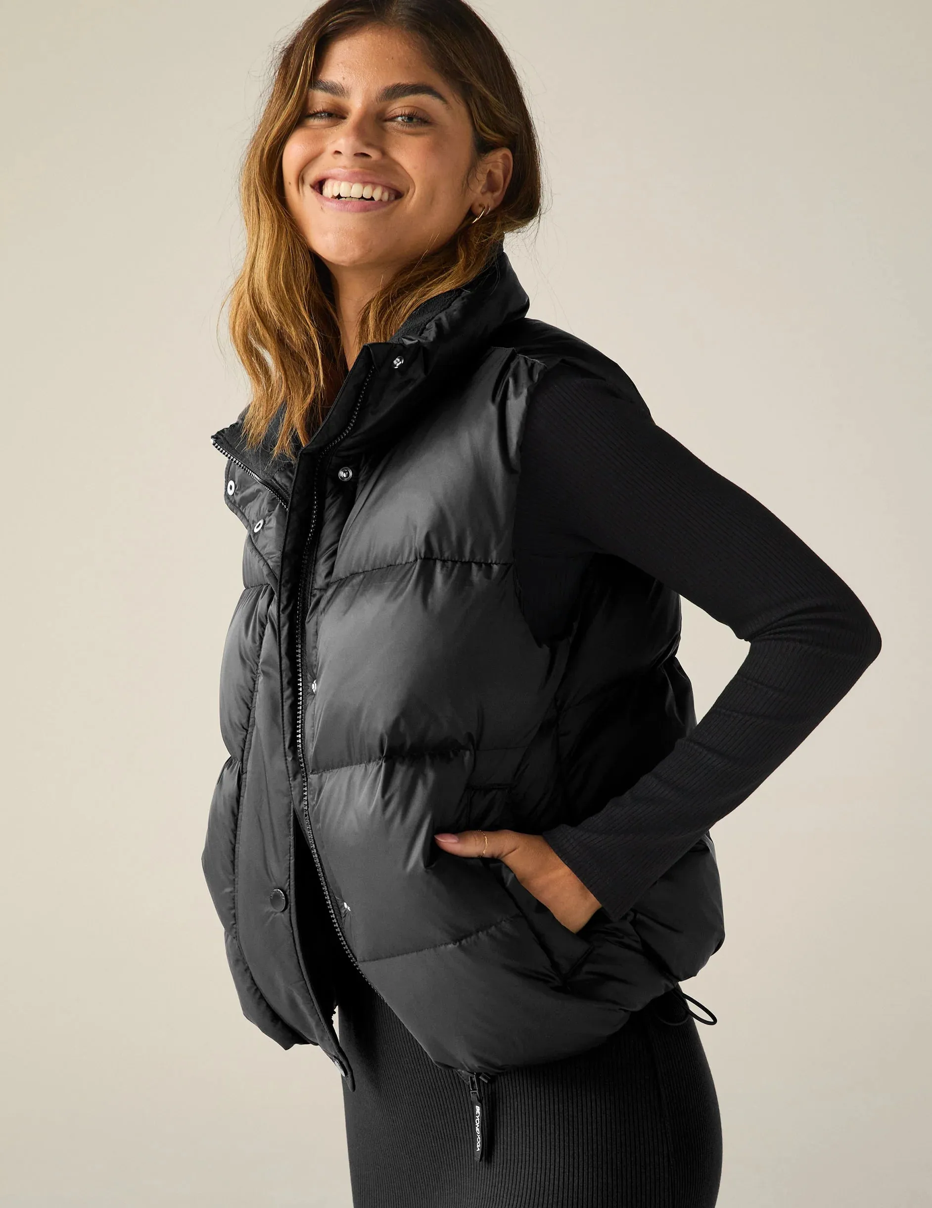 Big Cozy Puffer Vest Black