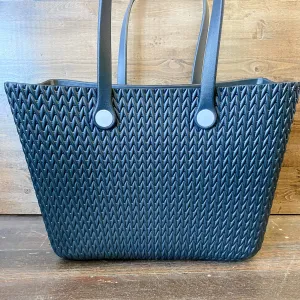 Carrie All Textured Versa Tote Black