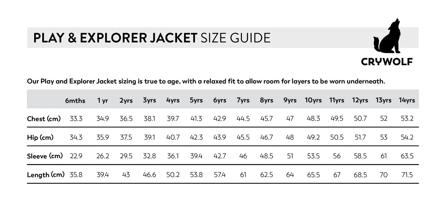 Crywolf Play Jacket - Choose Your Adventure