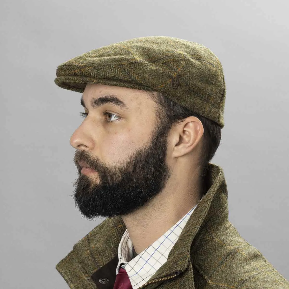 Harkila Kenmore Flat Cap - Forest Green