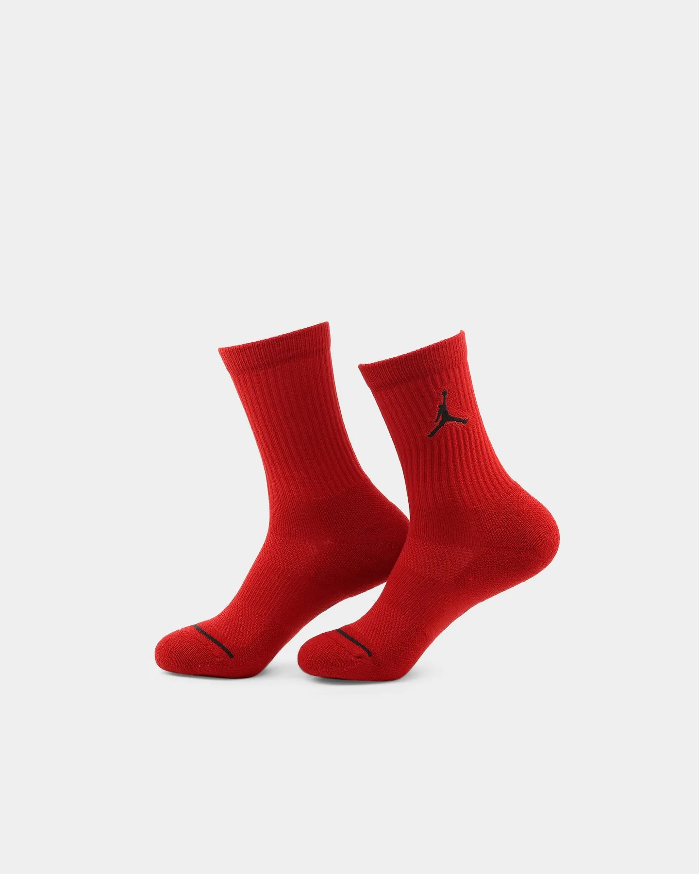 Jordan Everyday Max Unisex Crew Socks 3 Pack Black/White/Gym Red