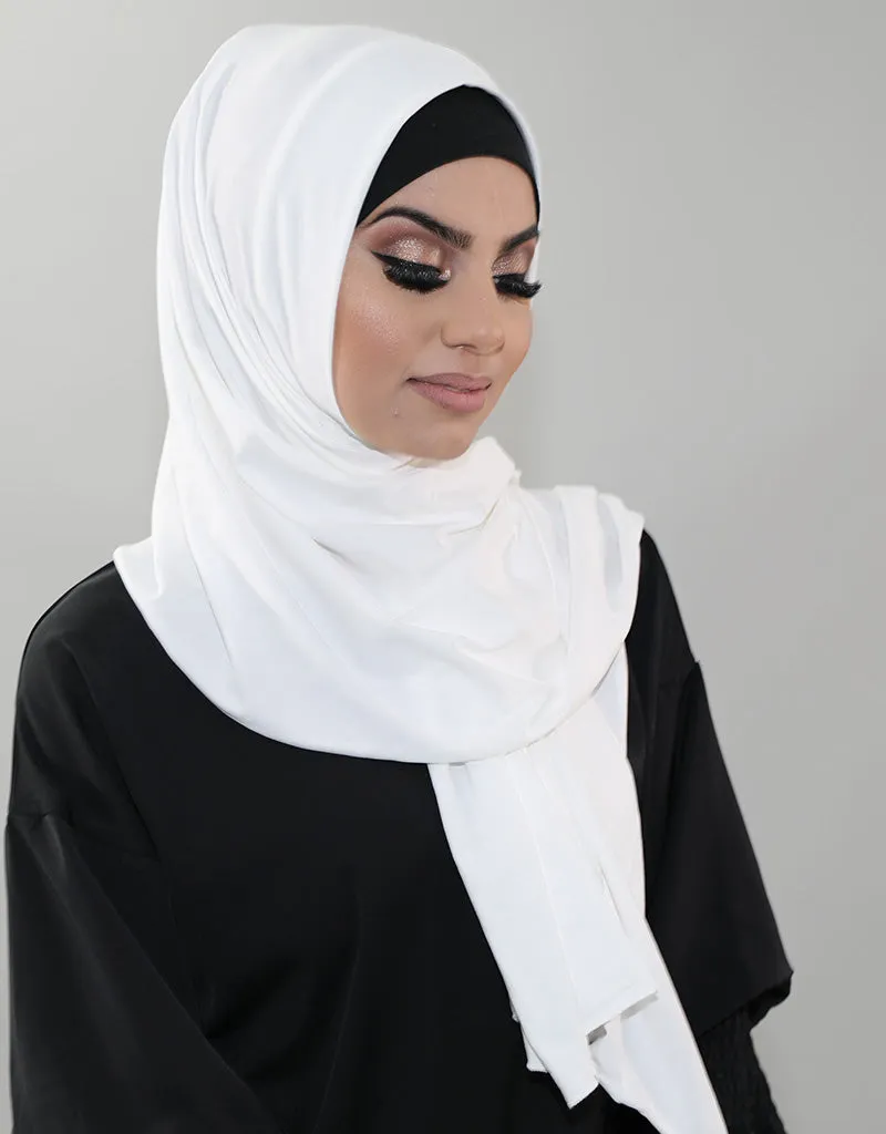 JS Jersey Scarf - Shades of White