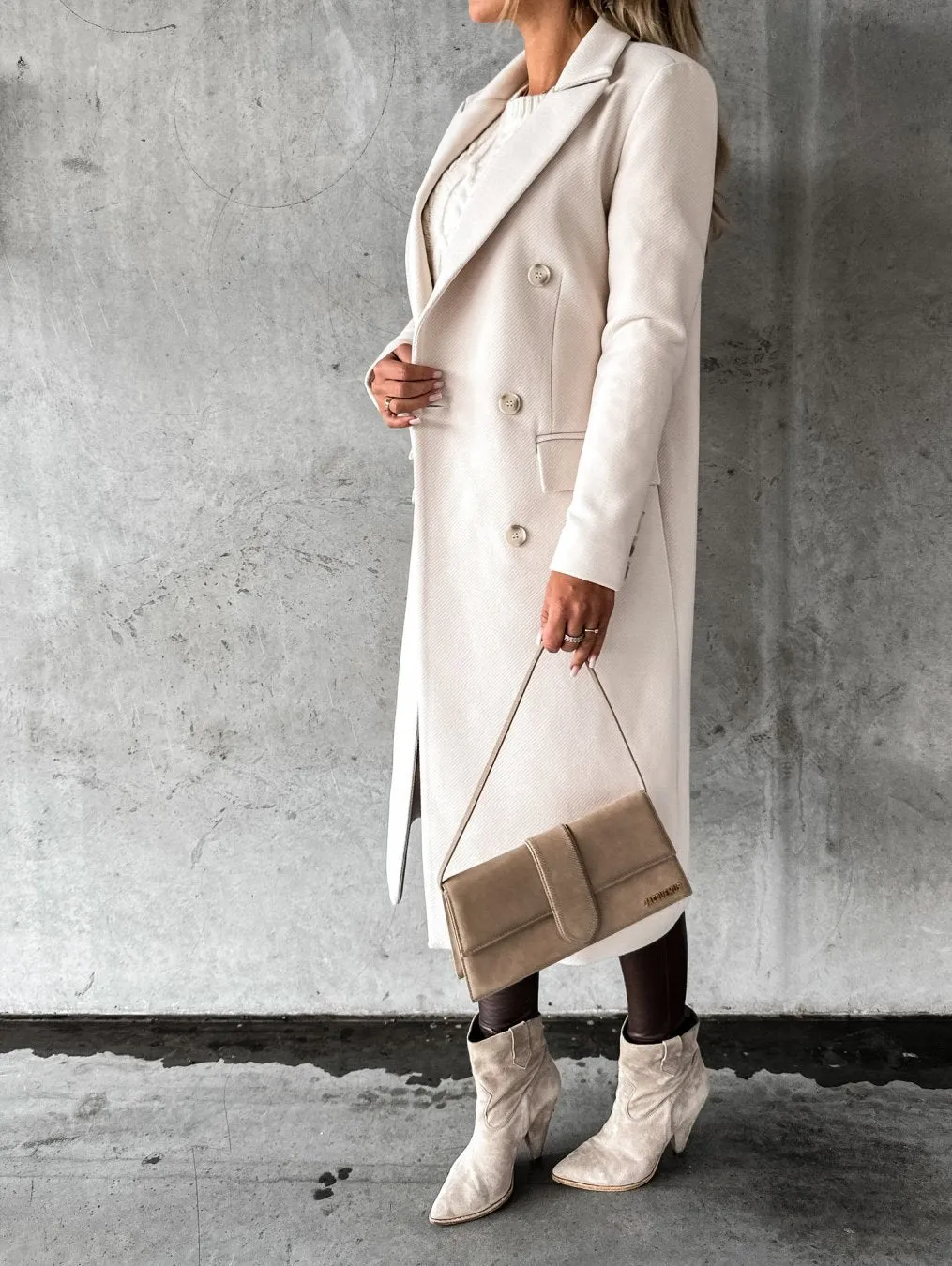 Kate | Woolen Coat Long Fit Women