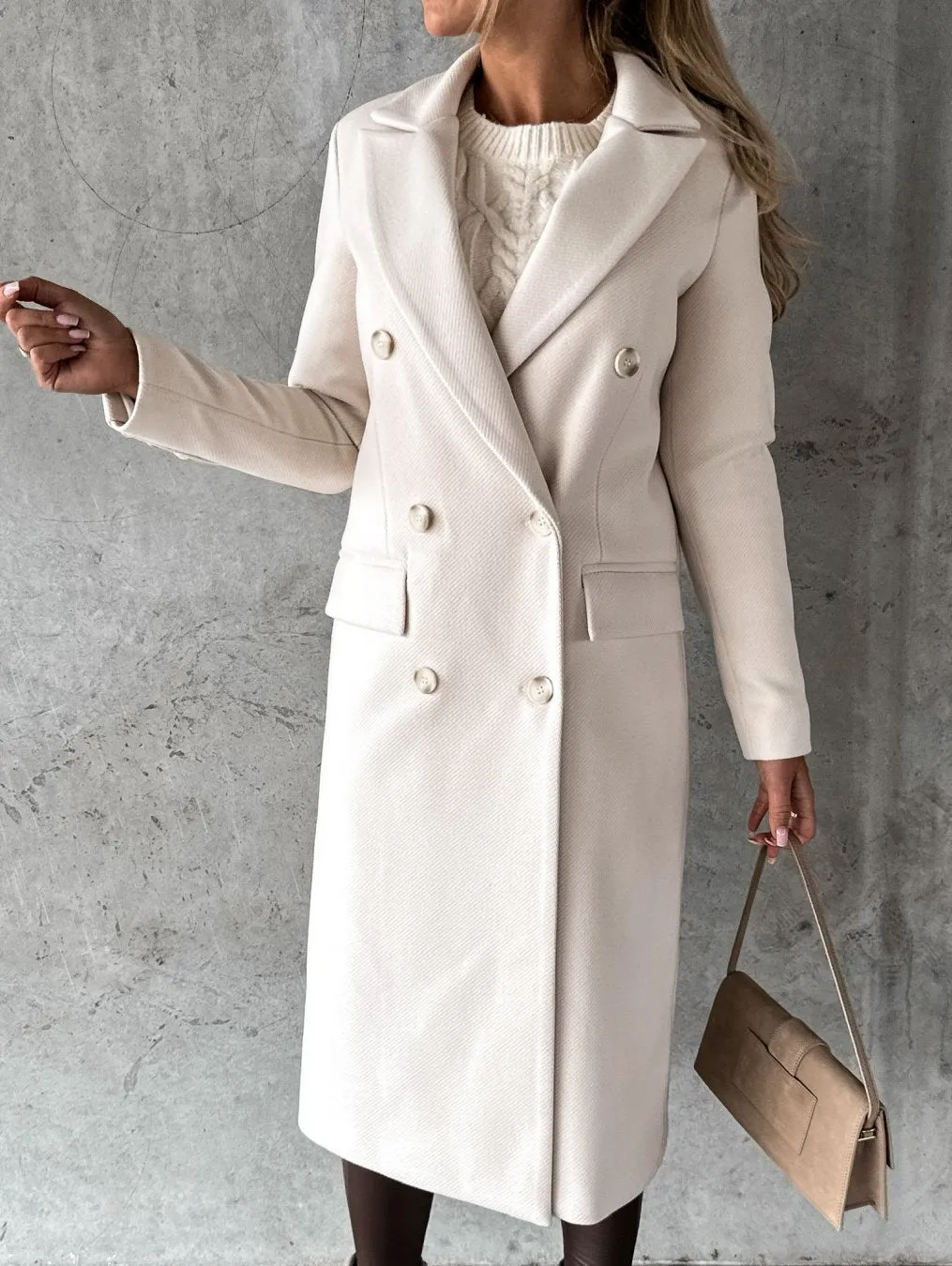 Kate | Woolen Coat Long Fit Women