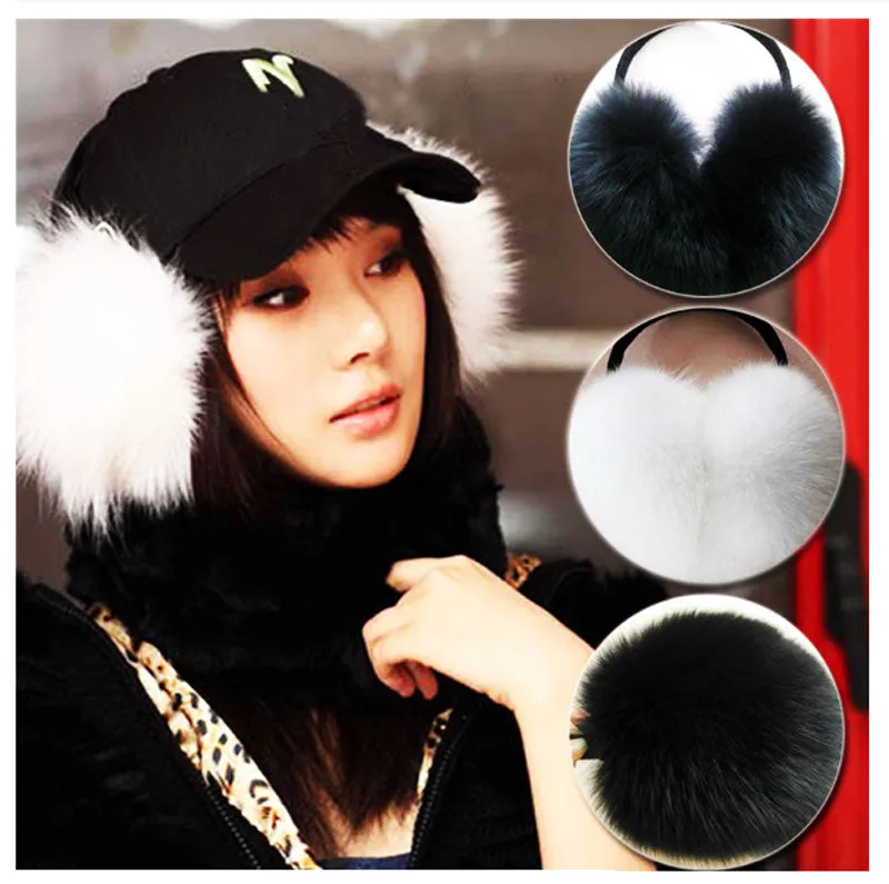 Ladies Fuzzy Imitation Fur Earmuffs Wholesale