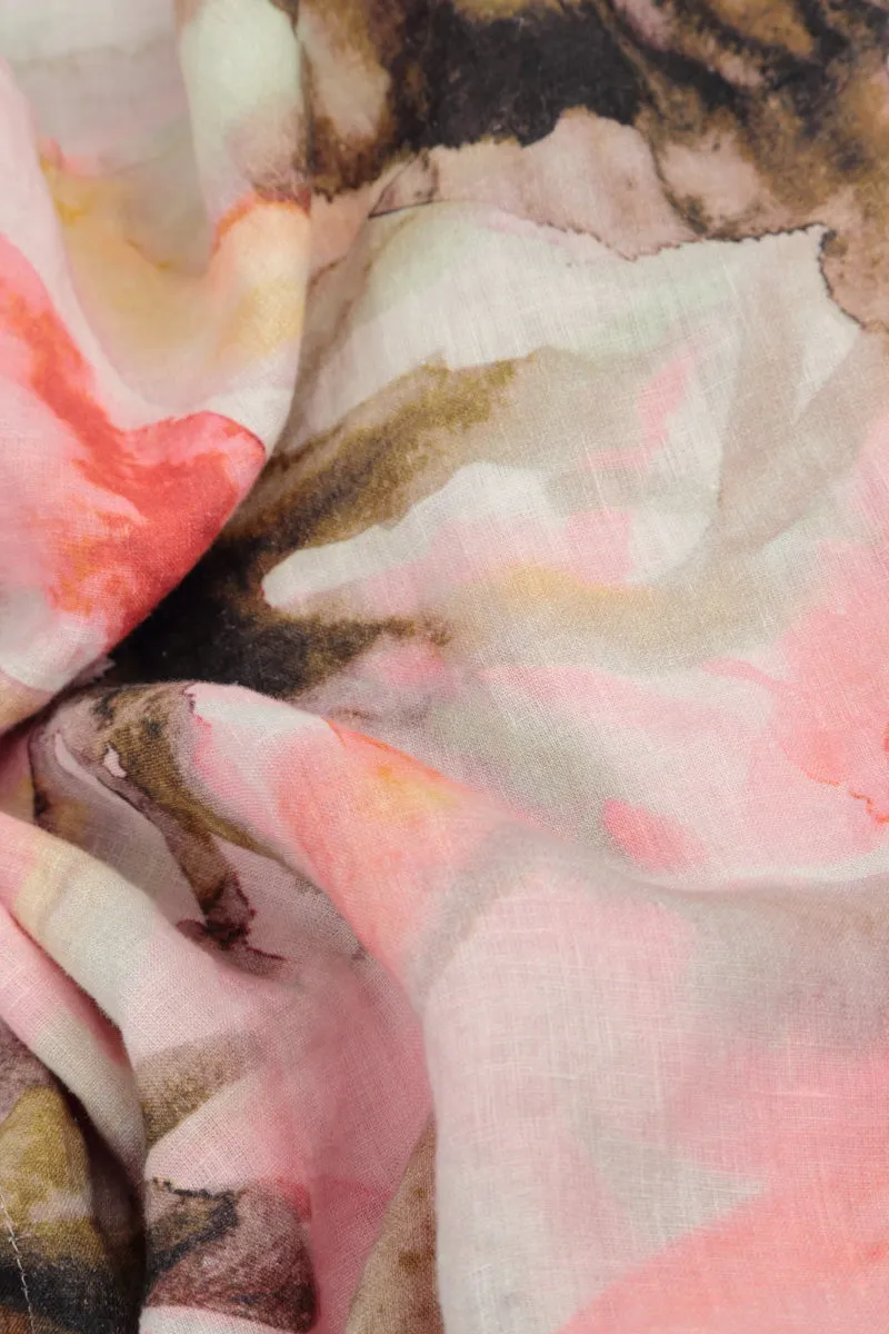 Long Oasis Linen Scarf
