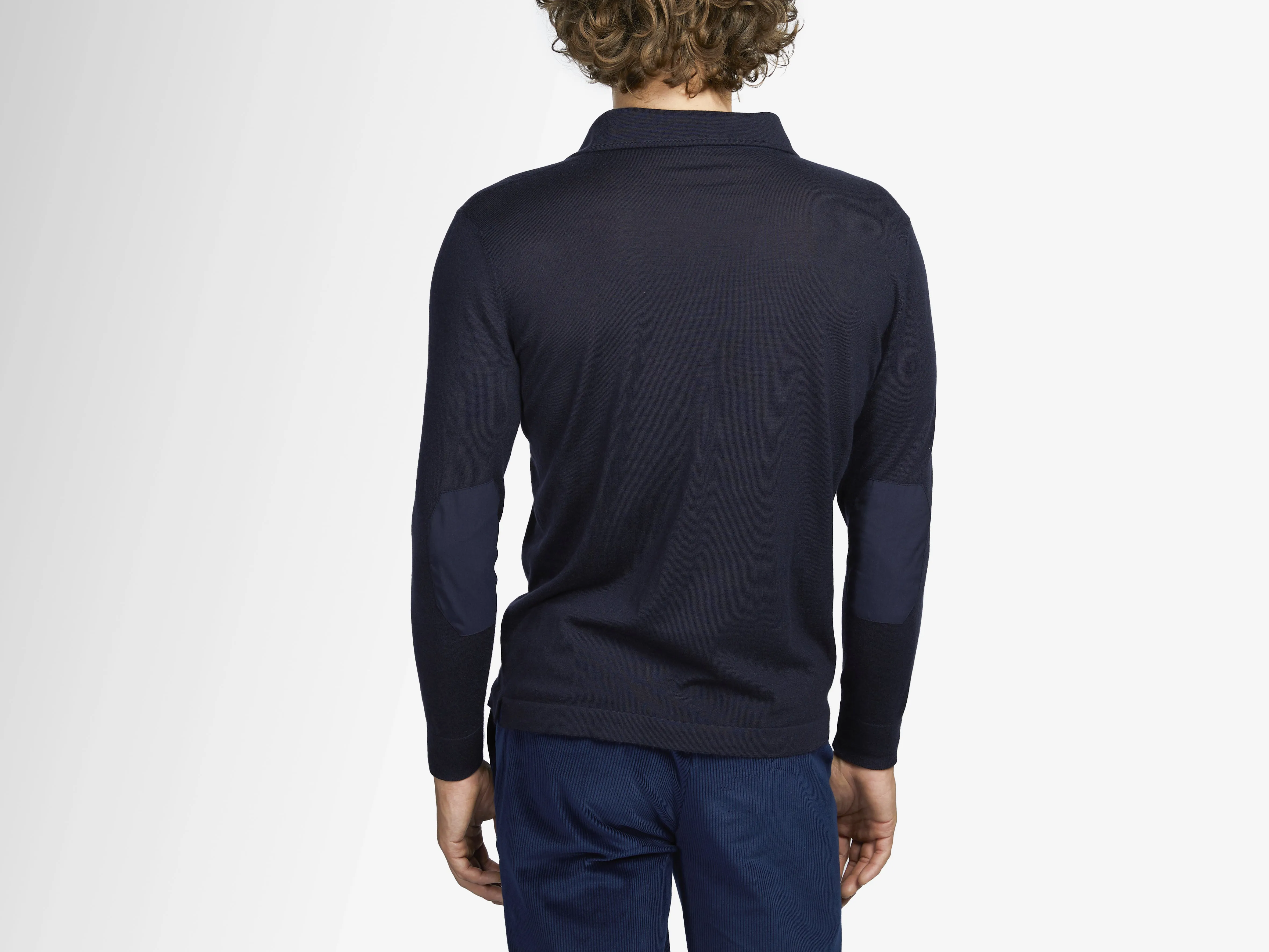 Polo Neck F18 Knitwear - Navy Blue