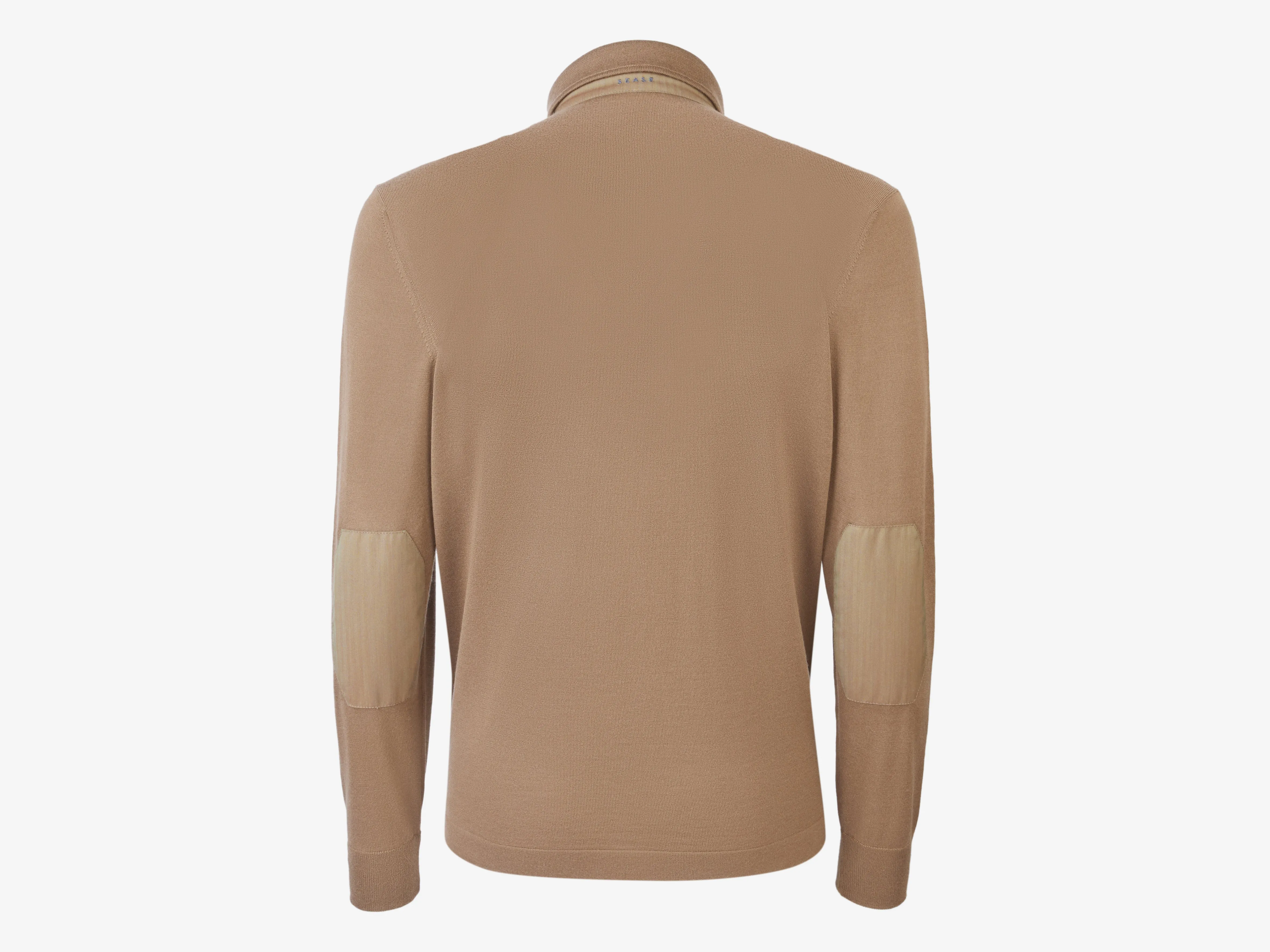Polo Neck F18 Knitwear - Nut Brown