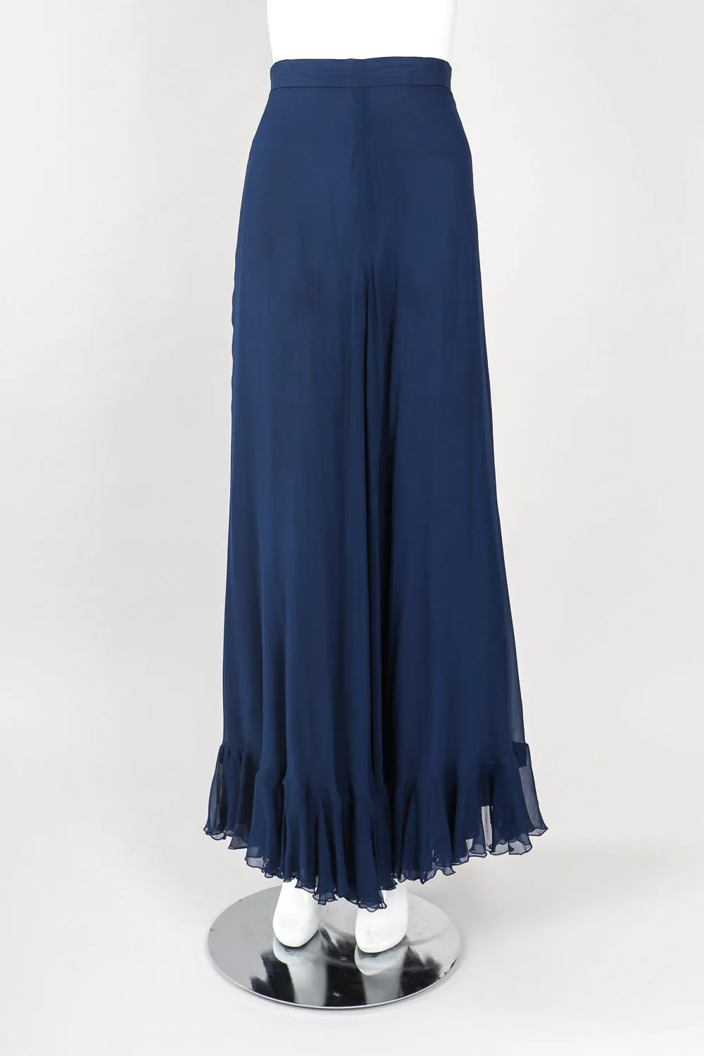 Silk Chiffon Wrap Top & Skirt Set