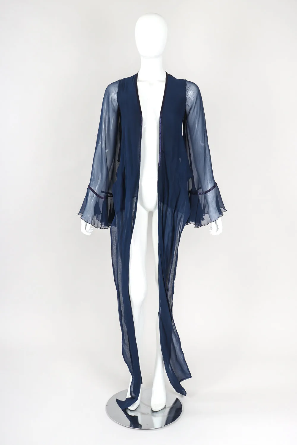 Silk Chiffon Wrap Top & Skirt Set