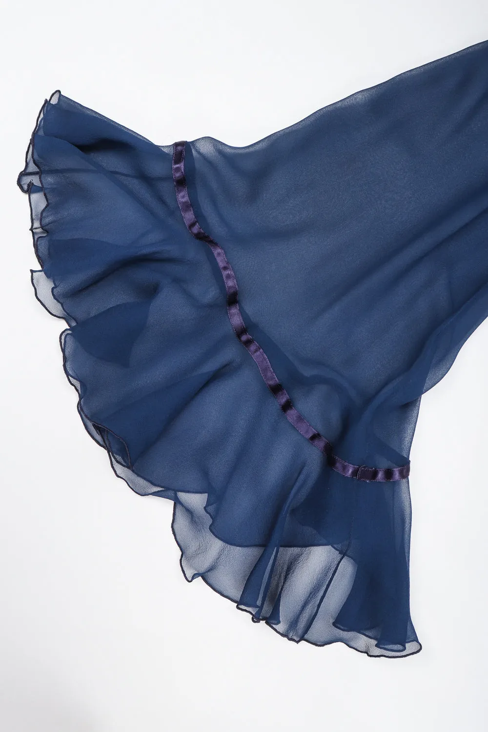 Silk Chiffon Wrap Top & Skirt Set