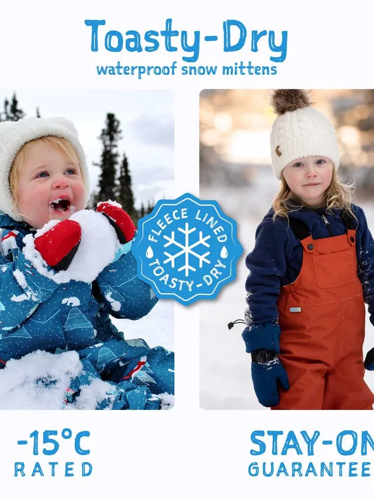 Toasty-Dry Waterproof Snow Mitten: Nebula Blue