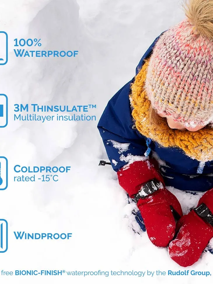 Toasty-Dry Waterproof Snow Mitten: Nebula Blue