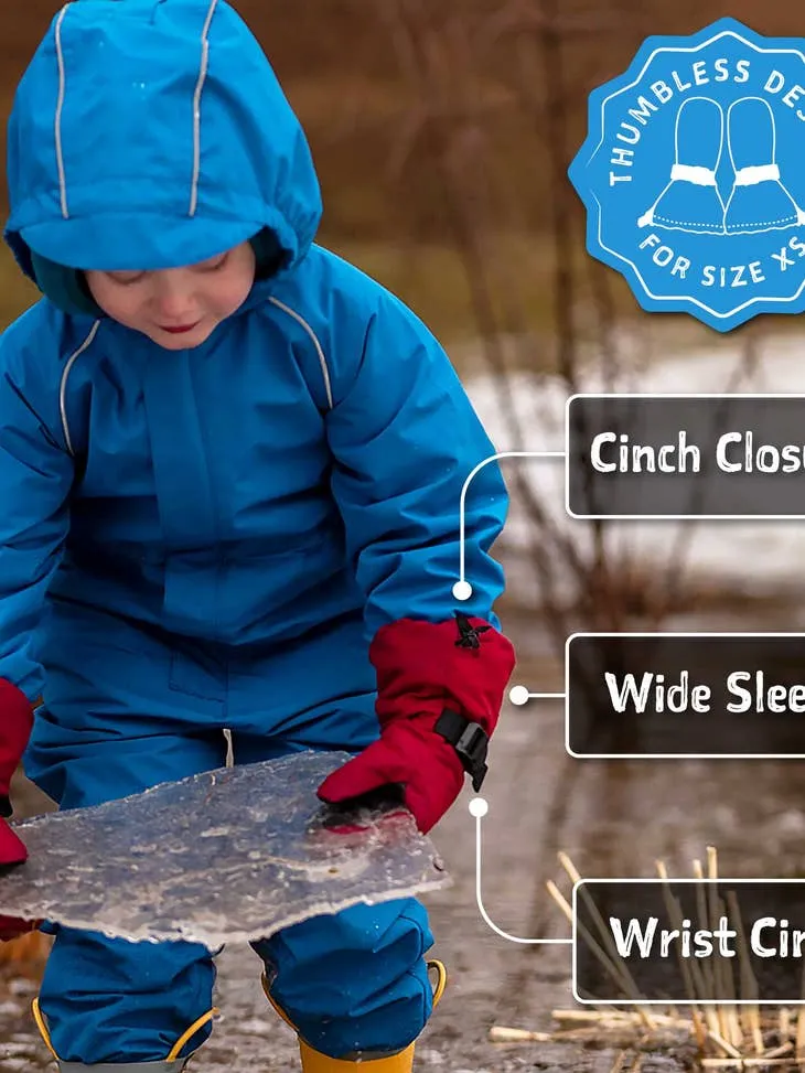 Toasty-Dry Waterproof Snow Mitten: Nebula Blue